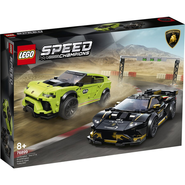 LEGO Speed Champions Lamborghini Urus ST-X and Lamborghini Huracán Super Trofeo EVO - 76899
