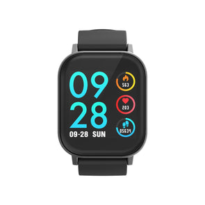 Somatik ORA 24-Hour Temperature Smart Fitness Watch - Black/ Granite Metal
