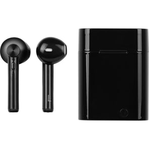 Liquid Ears TWS Earphones 8mm Driver - Black with Case 60 hours standby