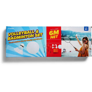 Action Volleyball and Badminton Set