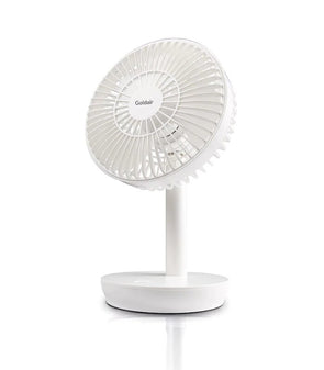 Goldair Rechargeable Desk Fan GCPDF100W/ 4 Speed Settings/ Tilt Adjustable