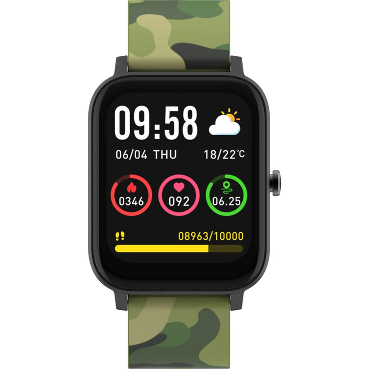 DGTEC 1.7" Smart Watch with Coloured Band and Earbuds Bundle