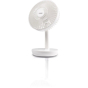 Goldair 15cm Rechargeable White Desk Fan- GCPDF100W / 4 Speed Settings