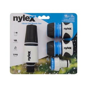 Nylex 18mm Jet Nozzle Set /Suits 18mm Hose and Fittings/ UV Stabilized