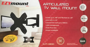 EZYMOUNT RED Single Arm LCD Swivel Bracket 19" - 37" 400 X 200 Vesa 20Kg 19~37" Max TV Weight: 20Kg,