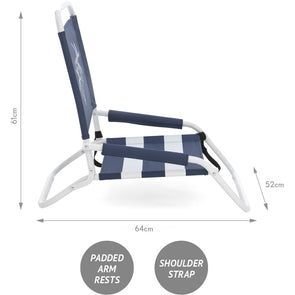 Life! Beach Trend Arm Chair/Durable Frame & Fabric for Outdoor Conditions