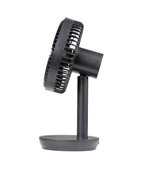 Goldair Rechargeable Desk Fan GCPDF100 - Black/ 4 Speed Settings/ Tilt Adjustable
