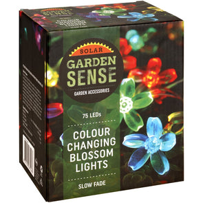 Garden Sense Solar Fairy Blossom Lights 75 Pack - Colour Change