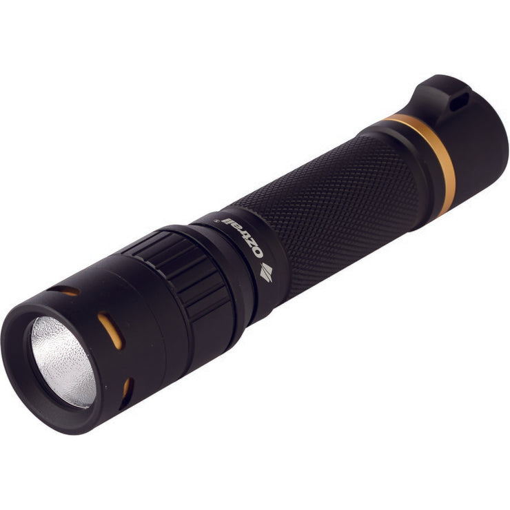 OZtrail R400 400Lm Rechargeable Flashlight - Black/Perfect for Multitude of Conditions