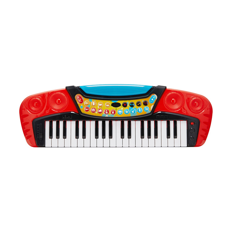 Red Musical Keyboard for 3+ age Battery Powered