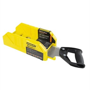 Stanley 12" 305mm Mitre Box With Saw / Yellow