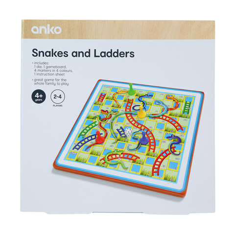 Anko Snakes and Ladders Game / Ages 4+ Years / For 2 to 4 players