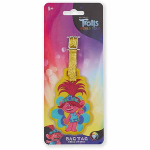 Trolls Luggage Bag Tag - Yellow/ Suitable for Ages 3+ Years