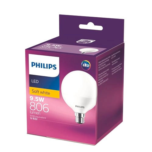 Philips 9.5W 806lm G93 Warm White B22 LED Globe