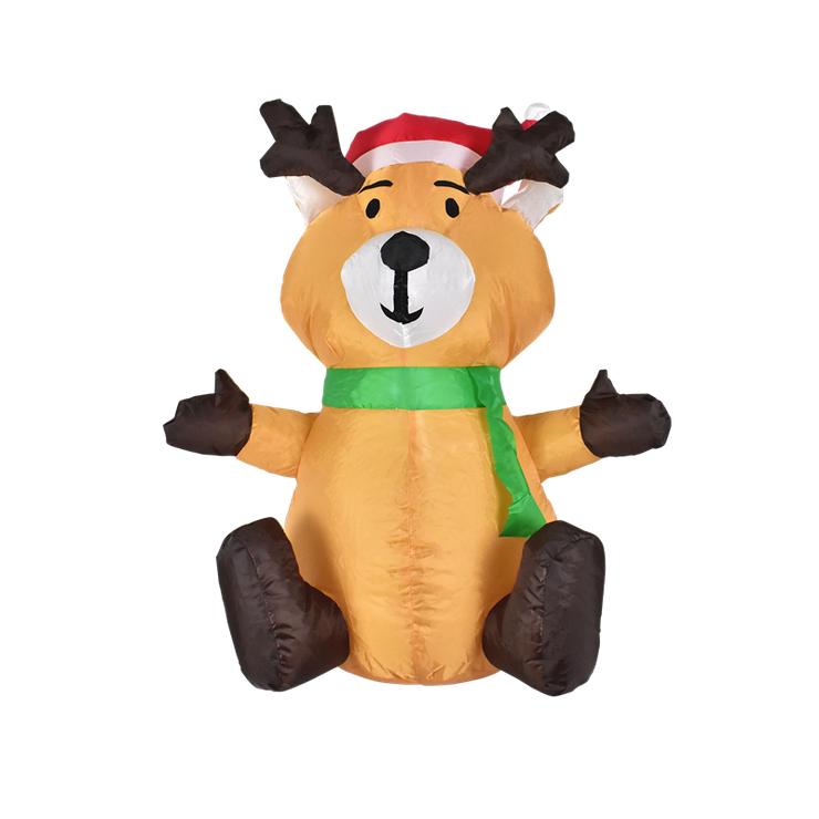 Click 80cm Festive Light Up Inflatable Reindeer/Christmas/Festive Decor Lights