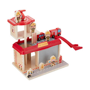 Anko Wooden Fire Station Playset  Ages 3+ Years