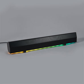 Gaming Sound Bar with 7 LED Lights - Black