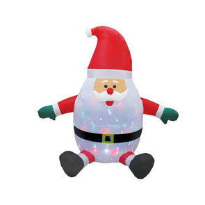 Mirabella Festive 1.8m LED Santa Disco Belly Inflatable