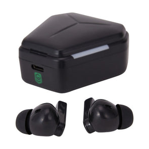 True Wireless Gaming Earphones - Black /10m Bluetooth Operating Distance Approx