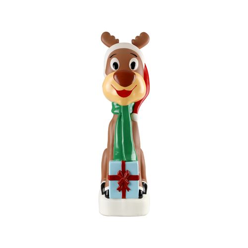 Lytworx 100cm Warm White LEDs Solar Blow Mold Reindeer / 6 Hours Run Time