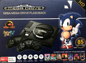 SEGA Mega Drive Flashback Black Console/HD 720p/HDMI Output/2 Wireless Controllers