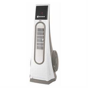 Click 80cm White Turbo Tower Fan with Remote / 3 Speed Control/ Fixed or Oscillating