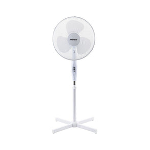 Prinetti White Pedestal Fan 40cm / 3 Blades / 3 Fan Speeds