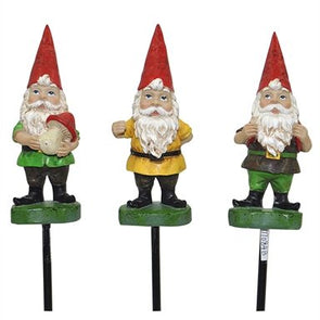 Tuscan 2 Pack Path Gnome Decorative Stake Assorted* / 10 Styles
