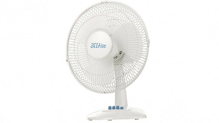 Omega Altise 30cm Desk Fan/3 Speed/80 Degree Oscillating/Built-in fan Guard - TheITmart