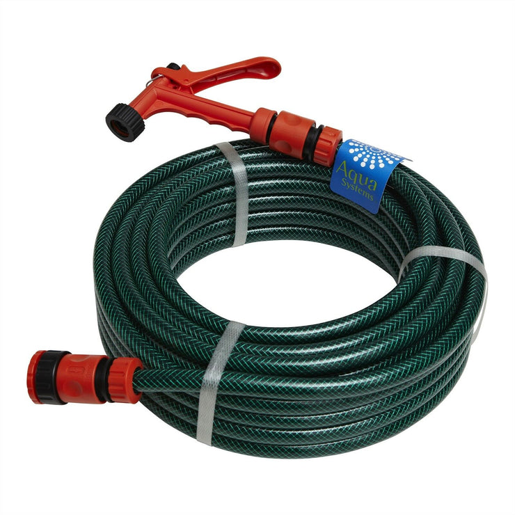 Aqua Systems 12mm x 15m Garden Hose/UV/Crush resistant for Watering Cars Gardens - TheITmart
