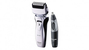 Panasonic Men's Twin-Blade Electric Wet/Dry Shaver And Trimmer/Nose Trimmer Pack - TheITmart