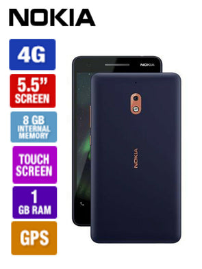 Nokia 2.1 Andriod Mobile phone/4G/5MP/8MP/5.5" HD Display/8GB Blue/Copper - TheITmart