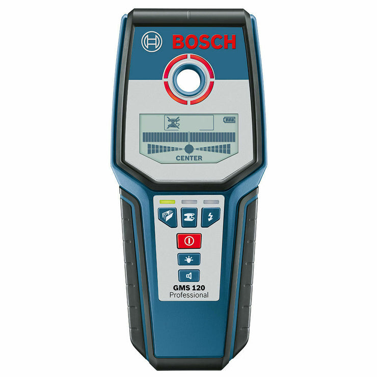 Bosch Blue 12cm GMS 120 Wall Detector 3 Detection Modes For Stud/Metal/Cables - TheITmart