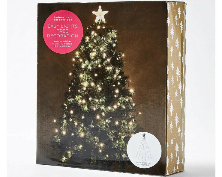 Easy Lights Christmas Tree Decoration/8 Functions/9 x 1.8m Length - TheITmart