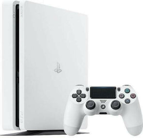 PS4 PlayStation 4 500GB Console/DUALSHOCK 4 Controller HDMI 4K Glacier White - TheITmart
