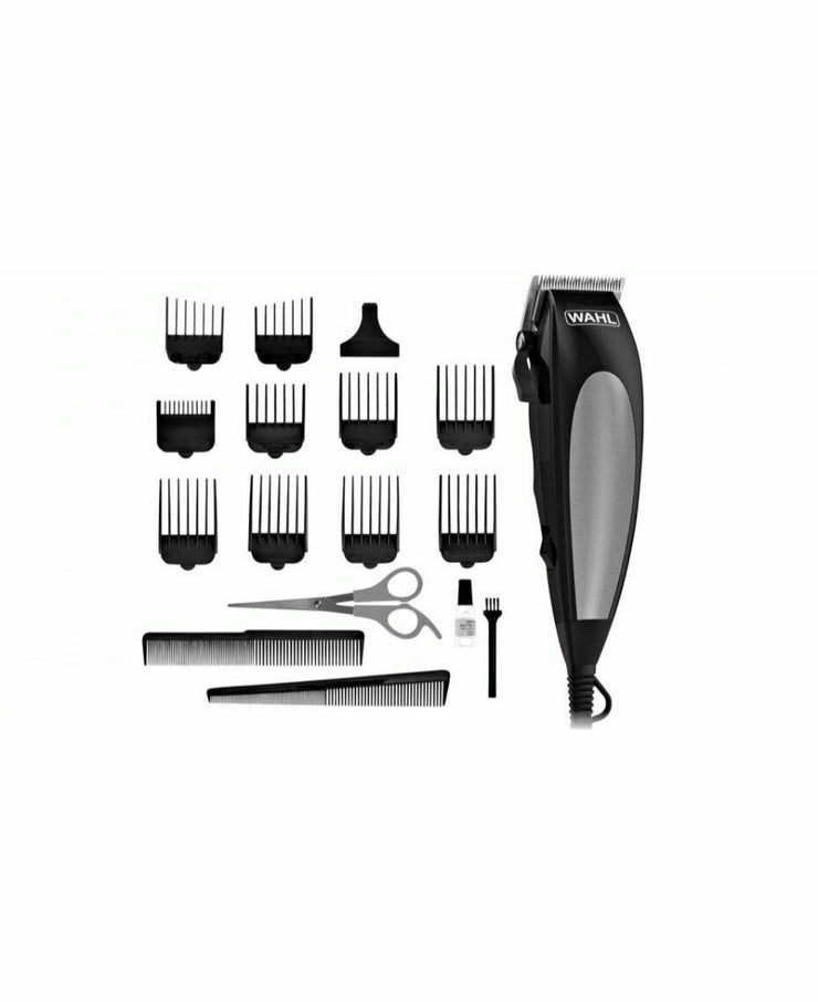 Wahl 12pc WA9243-4912 Home Pro Hair Corded Clipper/Self Sharpening Blades/8 Comb - TheITmart