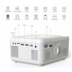 Laser 2-in-1 Multimedia Projector with Built-in DVD Player/Bluetooth/USB/SD 100m - TheITmart