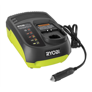 Ryobi One+ 14.4 - 18V Dual Chemistry Car Battery Charger/12v DC/ Charging LED - TheITmart