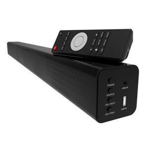 Laser Spk-Sb120 Optical 20w Soundbar With Fm Radio Bluetooth  Line & Usb In - TheITmart