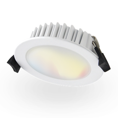 WiZ Atom 10W IP44 Colours + Adjustable White Flush Lens Smart Downlight