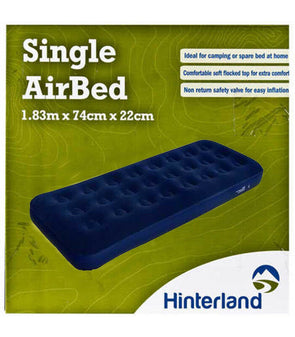 Hinterland AirBed/Air Mattress/Portable Bed/Camping Bed/Spare Bed/Comfortable - TheITmart
