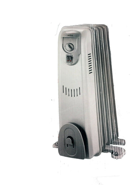 Mistral 5 fin 1000W Oil Column Heater with 3 Heat Settings - TheITmart