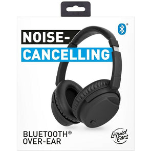 Liquid Ears Active Noise Cancelling Bluetooth Over-Ear Headphones - Black - TheITmart
