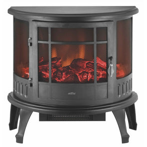 Mistral 1800W LED Fireplace Heater 2 Heat Settings/Adjustable Flame Illumination - TheITmart