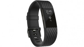 Fitbit Charge 2 Special Edition Heart Rate + Fitness Wristband -Large Black/Gun - TheITmart