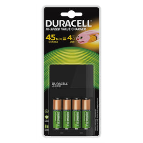 Duracell All In One AA/AAA Battery Charger/4 Batteries/Automatic shut-off Funct - TheITmart