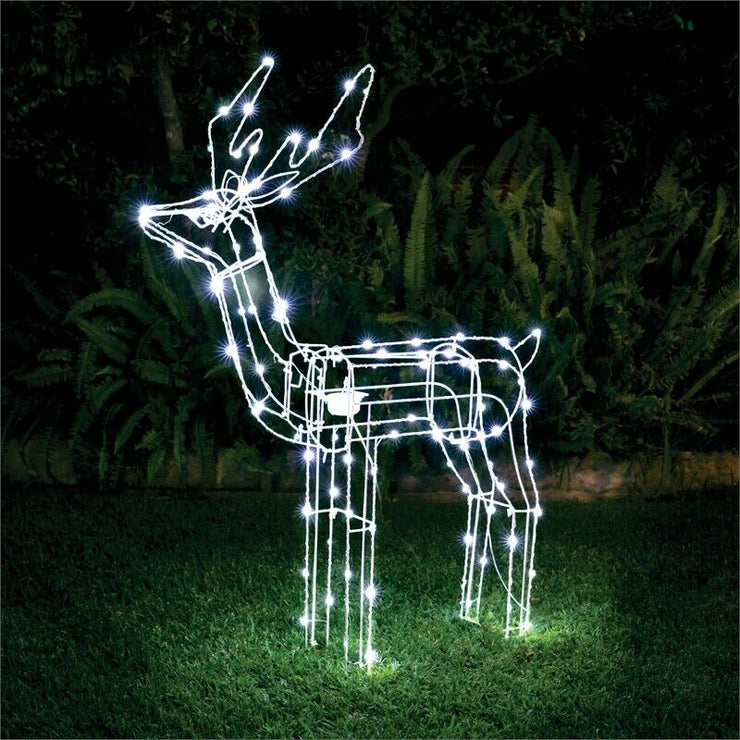 Lytworx Motorised Reindeer 90 Steady/10 Twinkle LEDs Indoor/Outdoor Festive Xmas - TheITmart