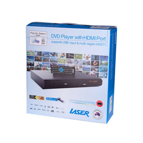 Laser HD011 Dvd Player With Hdmi/Composite/Usb/Multi Region/Remote/Mp3 - TheITmart