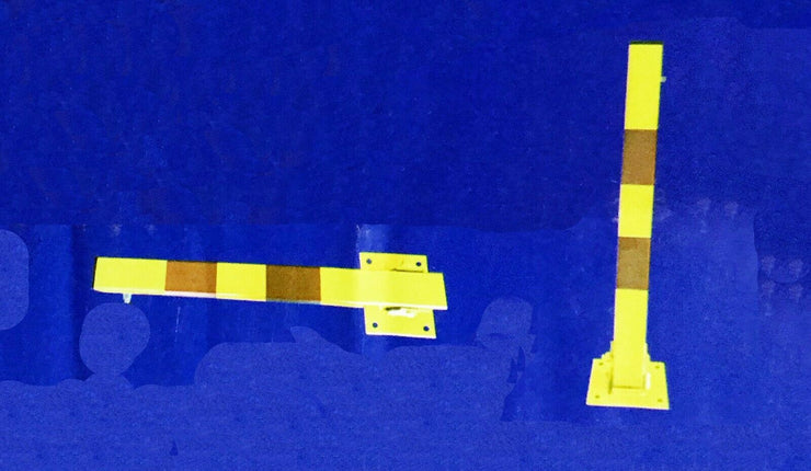 Bastion Car Park Bollard Barrier Key Lock/ground Mounting Plate & Bolts 3 Keys - TheITmart