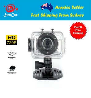 NAVIG8R SPORTS CAMERA HD 720P WITH 2"  LCD TOUCH SCREEN WATERPROOF + 4GB SD Card - TheITmart